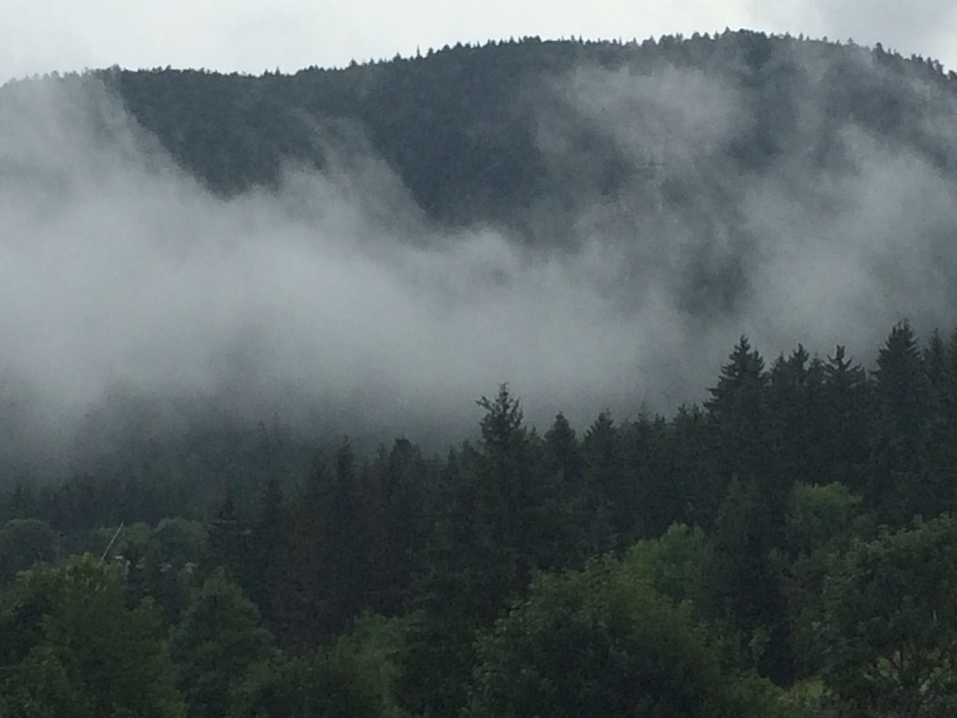 cloud mist over the lower Alps in France